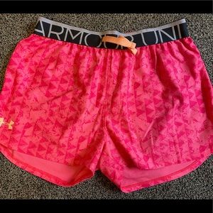 pink under armour shorts